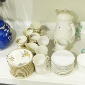 Villeroy and Boch Diamant pattern coffee set comprising coffee pot, eight cups and saucers,