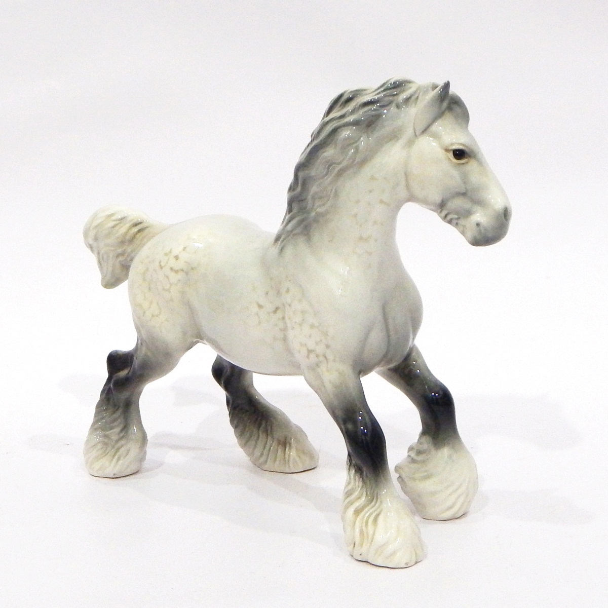 Beswick models of a shire horse,