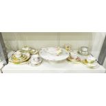 Quantity of decorative porcelain to include Royal Albert cups and saucers with dishes,