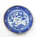 Set of six Japanese porcelain plates, each decorated with dragons and cloud scrolls,