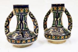 Pair of Isnik vases,