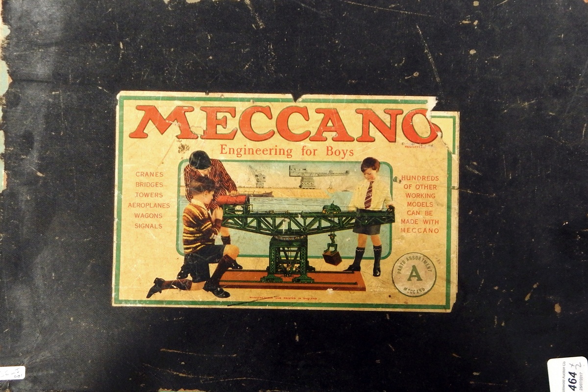 Two boxes of Meccano, circa 1930's/40's - Parts Assortment A and Set No.