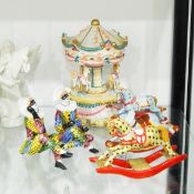 Halycon Days porcelain figures, Harlequin set to include two figures,