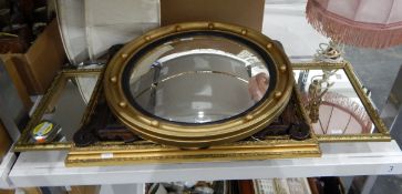 Five various mirrors,