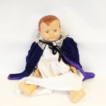 Vintage composition doll with open-close eyes,