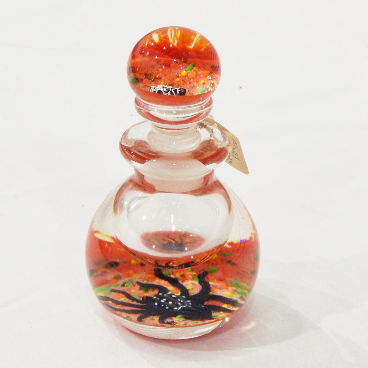 John Deacons scent bottle with orange speckled ground, - Image 2 of 3