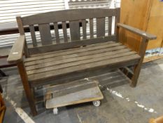 Two seater garden bench