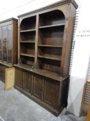 Panamanian hardwood bookcase cupboard,