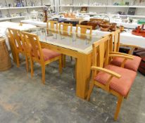 Alexander Miles Furniture Company the "Vitola" boardroom table in oak,