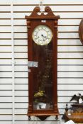 Wall clock with an enamel dial,