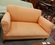 Two-seater upholstered settee