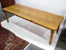 Large pine table,