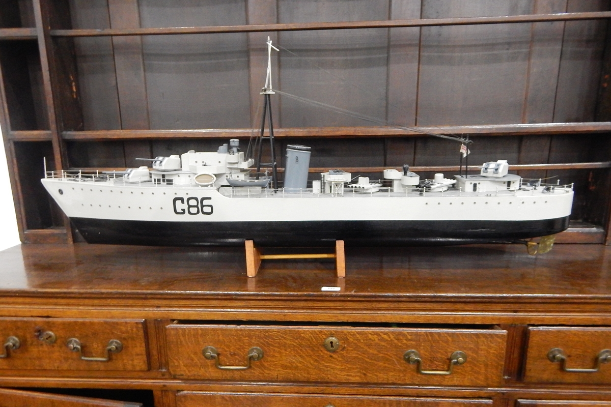 Model of M-Class Destroyer HMS Musketeer, believed to be active circa 1917,