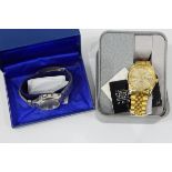 Gent's Tissot Seastar quartz stainless steel wristwatch and a gent's Nautique gilt metal wristwatch