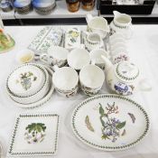 Quantity of Portmeirion Botanic Garden pattern pottery to include cups and saucers, milk jugs,