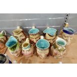 Large quantity of Sarreguemines and other character jugs (8)