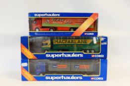 Five Corgi Superhaulers (boxed) and five other boxed vehicles including Lledo Trackside set (10)