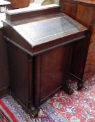 Early 20th century mahogany Davenport desk,