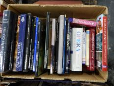 Quantity of books relating to art and music including The Dulwich Picture Gallery complete