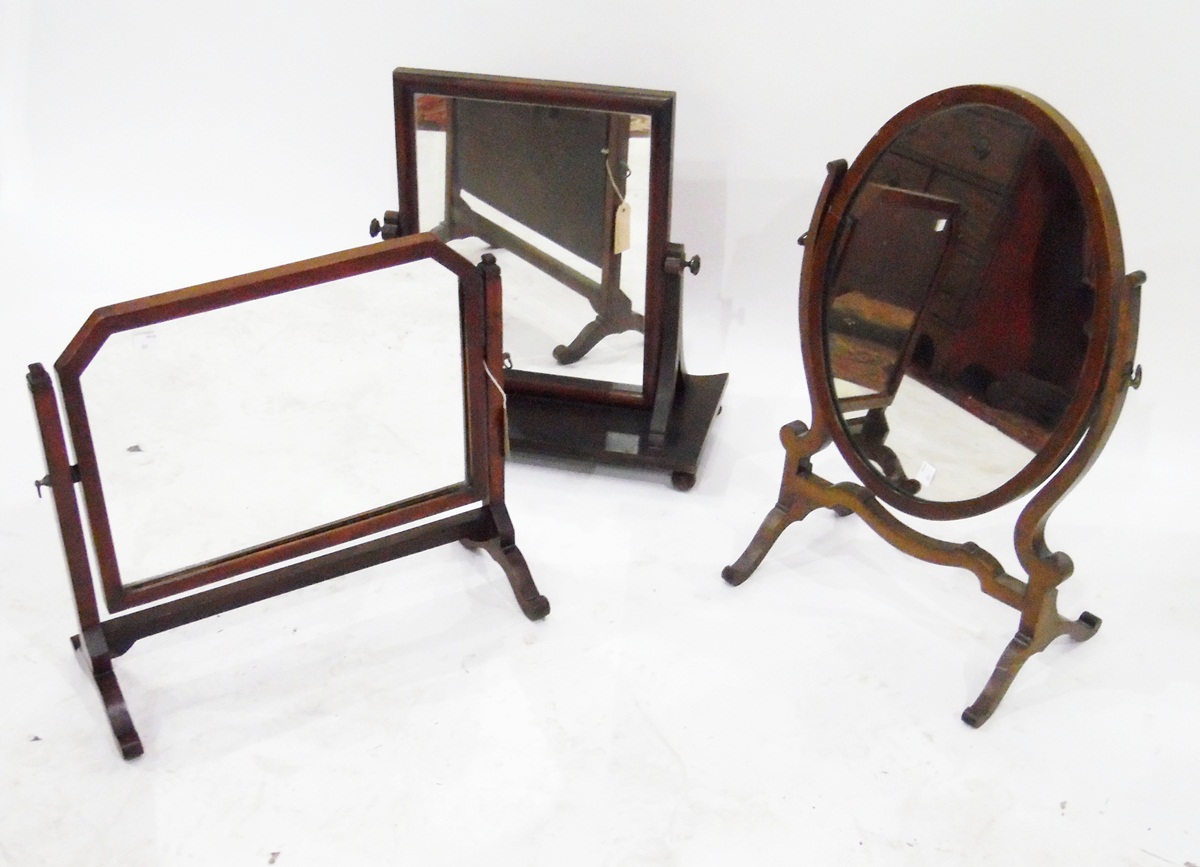 Mahogany framed dressing table mirror,