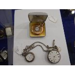 Gentleman's silver-cased open-faced pocket watch by Archard & Co,