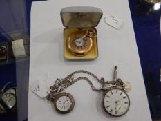 Gentleman's silver-cased open-faced pocket watch by Archard & Co,