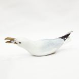Bing and Grondahl porcelain model of a seagull with fish,