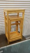 Pine kitchen step stool,