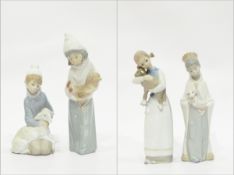 Lladro figures of girls with their pet animals (4)