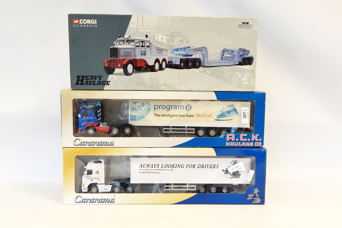 Three Corgi limited edition collectable hauliers (boxed),