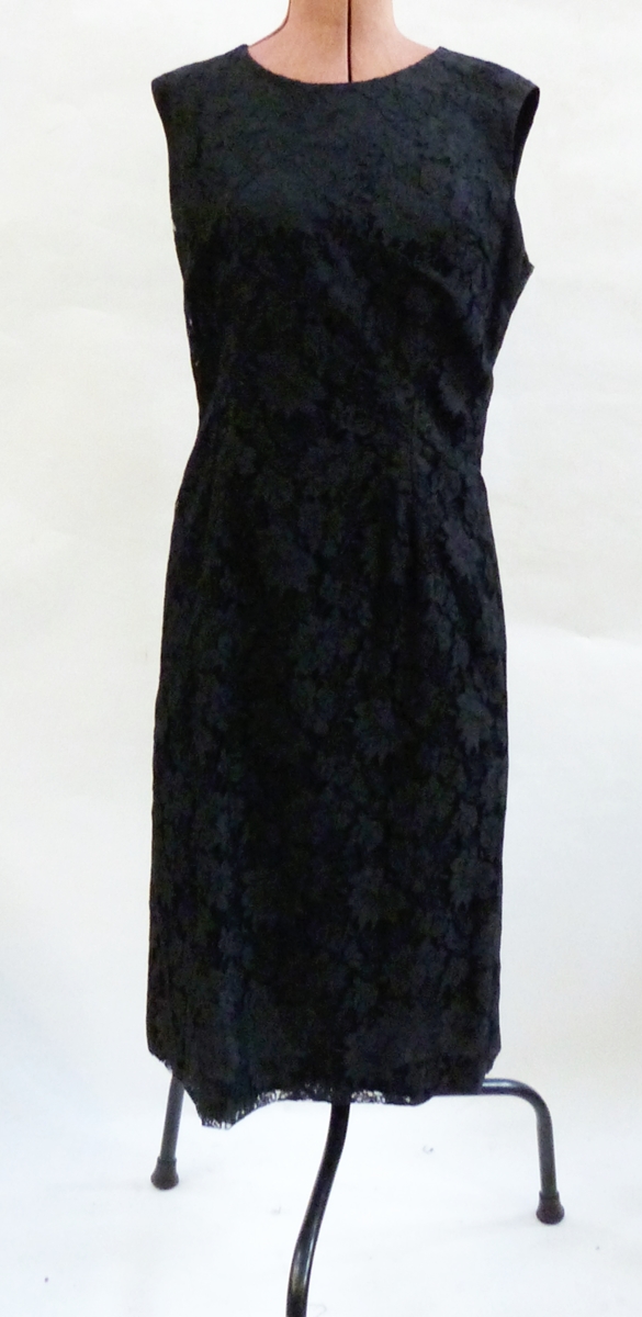 Lanvin black crepe evening dress, - Image 2 of 3