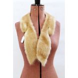 Two blond mink collars and a vintage three-quarter length squirrel coat (3)
