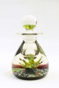 Caithness perfume bottle with spatter decoration, cased,