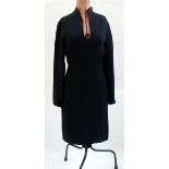 Lanvin black crepe evening dress,