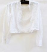 Late 19th century lace and fine cotton blouse,