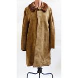 Gentleman's overcoat, the cloth made by Crombie, bearing the label 'W Redman, 10 Carrington Street,