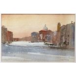 Gwilym John Blockley (1921-2002) Watercolour "Evening Grand Canal, Venice", signed lower right,
