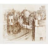 Harold Sayer (20th century) Etching "The Rotunda, Cheltenham", signed, titled,