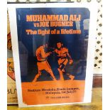 Colour poster for Mohammed Ali -v- Joe Bugner "The Fight of a Lifetime" at Stadium Merdeka,