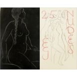 Eric Gill ( 1882-1940) Wood engravings 'Title page in red and black' and ' Nude with plait' from