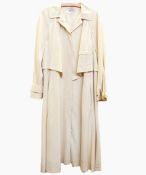 Vintage L'Estelle cream silk duster coat