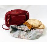 Boden handbag, a Smith & Canova handbag, Tony Perotti leather handbag, kid gloves, scarves,