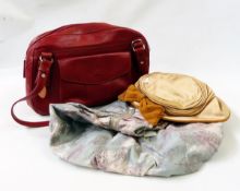 Boden handbag, a Smith & Canova handbag, Tony Perotti leather handbag, kid gloves, scarves,