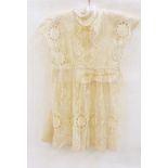 Lace and openwork child's dress and a cotton baby petticoat (2)