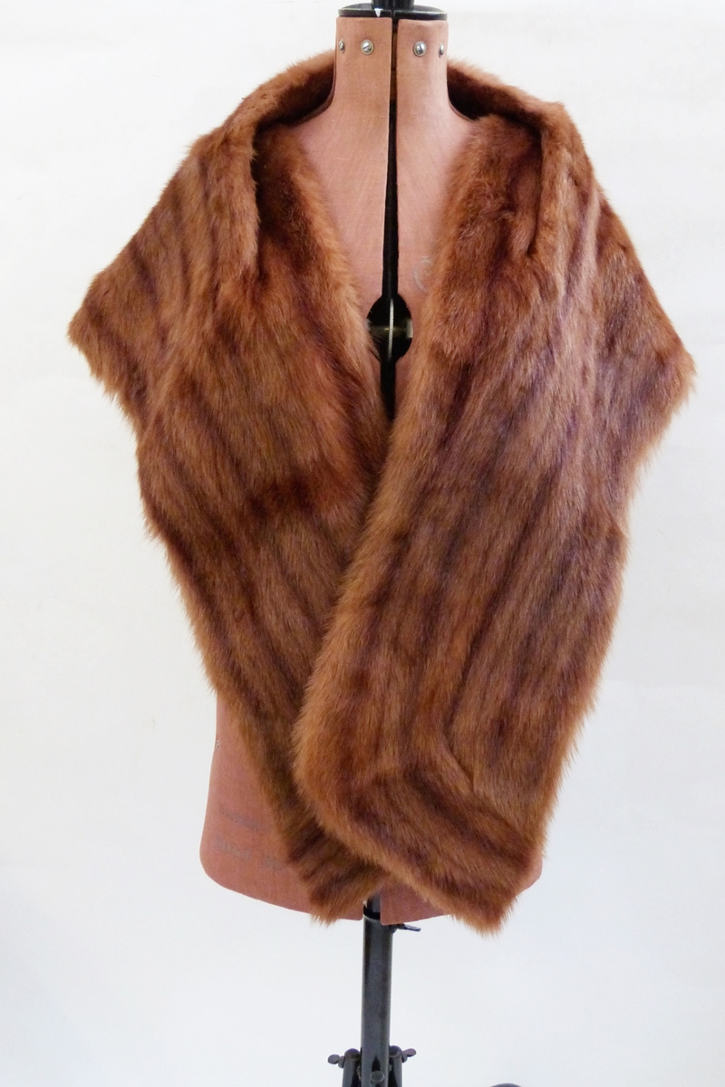 Vintage squirrel coat labelled 'Thorpe & Crump Limited,