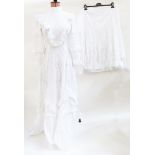 Mexicana-style white cotton wedding dress labelled 'T...