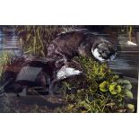 Dorothea June Buxton-Hyde (20th century) Limited edition print "Bee the Otter and Mr Bee", otters,