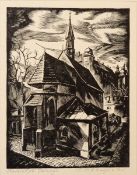 Album of etchings of Krakow by M J Rzenuskiego,