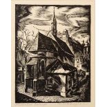 Album of etchings of Krakow by M J Rzenuskiego,