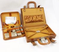 Vintage travelling case with fittings but no fitments,